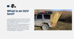 What is an SUV tent